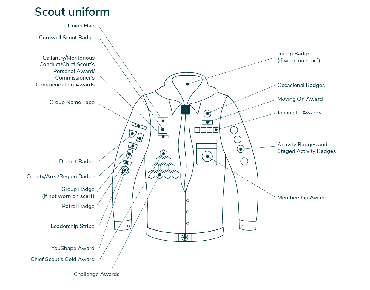 Badge Positions Diagram